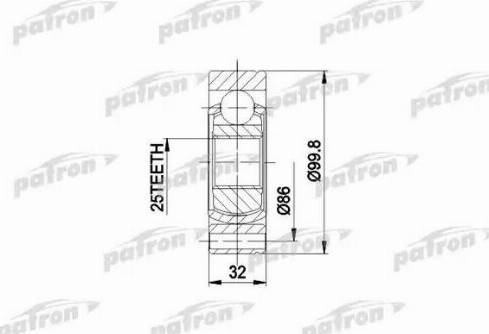 Patron PCV3002 - Birləşmə dəsti, ötürücü val furqanavto.az