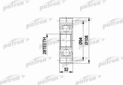 Patron PCV3014 - Birləşmə dəsti, ötürücü val furqanavto.az