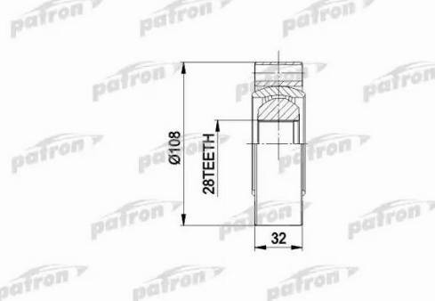 Patron PCV3016 - Birləşmə dəsti, ötürücü val furqanavto.az