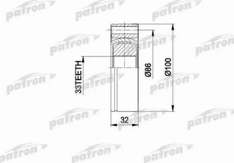 Patron PCV3012 - Birləşmə dəsti, ötürücü val furqanavto.az