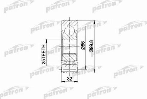 Patron PCV3020 - Birləşmə dəsti, ötürücü val furqanavto.az