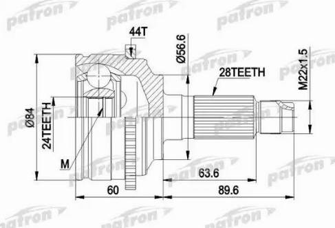 Patron PCV3028 - Birləşmə dəsti, ötürücü val furqanavto.az