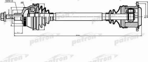 Patron PDS9038 - Sürücü mili furqanavto.az