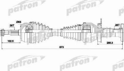 Patron PDS4502 - Sürücü mili furqanavto.az