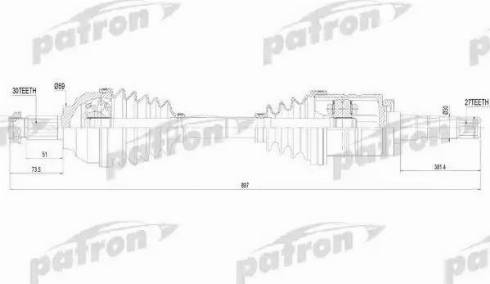 Patron PDS4621 - Sürücü mili furqanavto.az