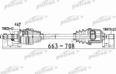 Patron PDS0495 - Sürücü mili www.furqanavto.az