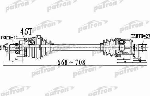 Patron PDS0498 - Sürücü mili furqanavto.az