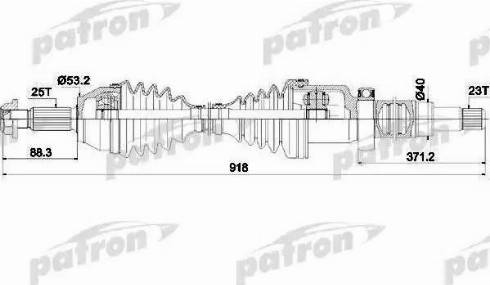 Patron PDS0451 - Sürücü mili furqanavto.az