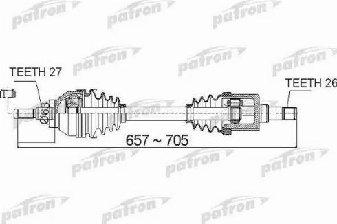 Patron PDS0486 - Sürücü mili furqanavto.az