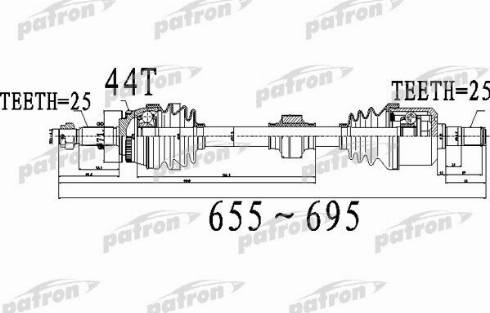 Patron PDS0488 - Sürücü mili furqanavto.az