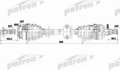 Patron PDS0432 - Sürücü mili furqanavto.az