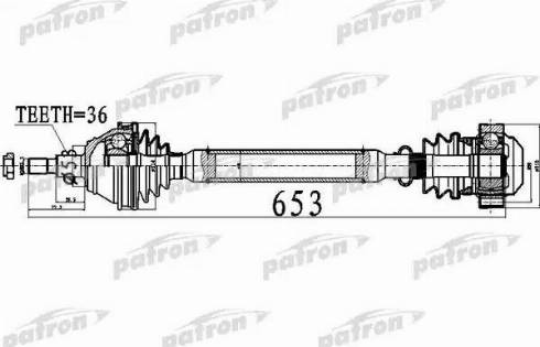 Patron PDS0477 - Sürücü mili furqanavto.az