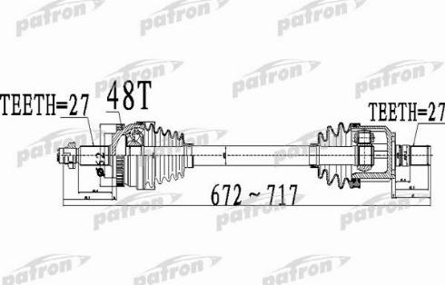 Patron PDS0507 - Sürücü mili furqanavto.az