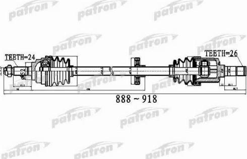 Patron PDS0517 - Sürücü mili furqanavto.az