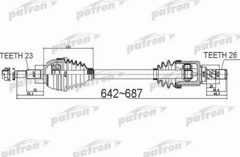 Patron PDS0524 - Sürücü mili furqanavto.az