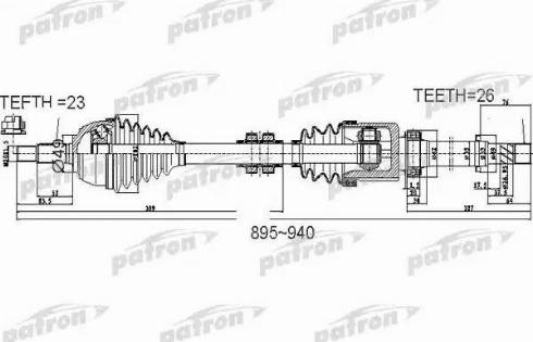 Patron PDS0525 - Sürücü mili furqanavto.az