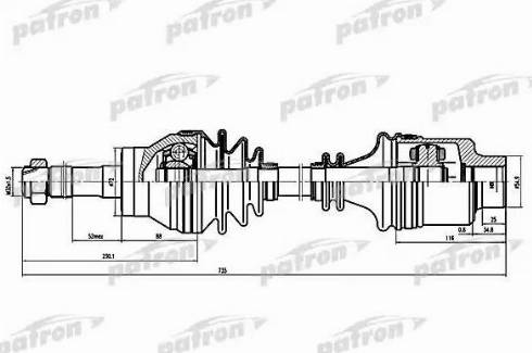 Patron PDS0094 - Sürücü mili furqanavto.az