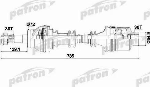 Patron PDS0093 - Sürücü mili furqanavto.az