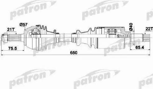 Patron PDS0040 - Sürücü mili furqanavto.az