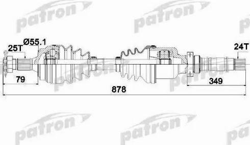 Patron PDS0059 - Sürücü mili furqanavto.az