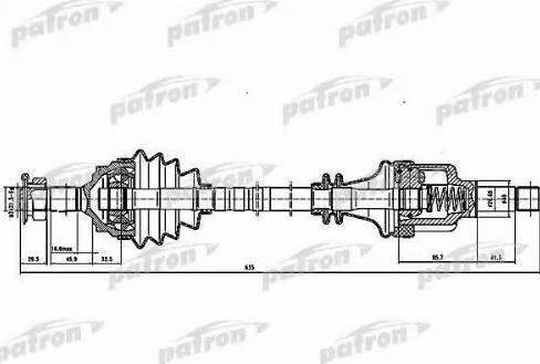 Patron PDS0058 - Sürücü mili furqanavto.az