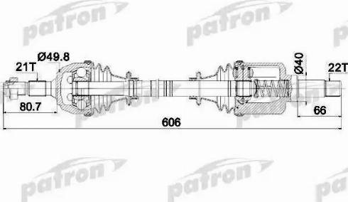 Patron PDS0080 - Sürücü mili furqanavto.az