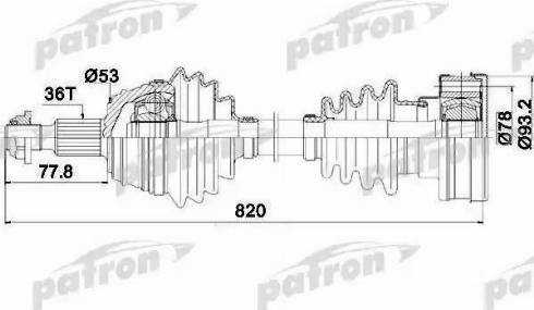 Patron PDS0083 - Sürücü mili furqanavto.az