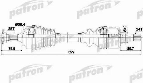 Patron PDS0147 - Sürücü mili furqanavto.az