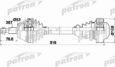 Patron PDS0189 - Sürücü mili furqanavto.az