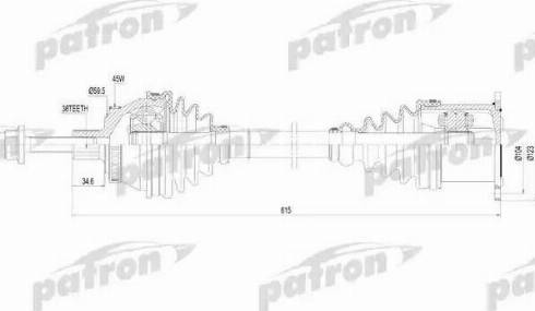 Patron PDS0186 - Sürücü mili furqanavto.az