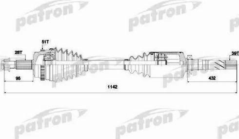 Patron PDS0138 - Sürücü mili furqanavto.az