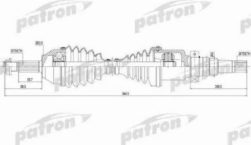 Patron PDS0179 - Sürücü mili furqanavto.az