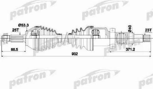 Patron PDS0346 - Sürücü mili furqanavto.az