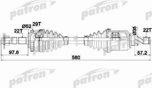 Patron PDS0347 - Sürücü mili furqanavto.az