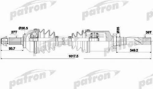 Patron PDS0378 - Sürücü mili furqanavto.az