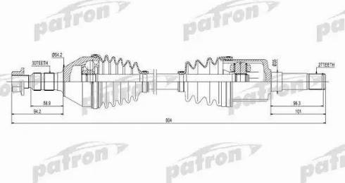 Patron PDS0270 - Sürücü mili furqanavto.az