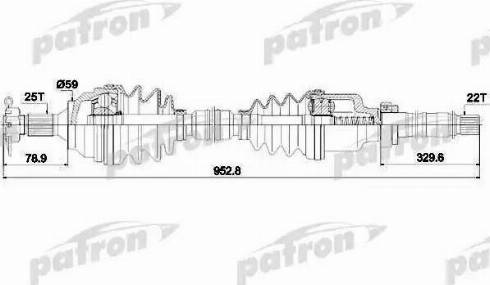 Patron PDS0729 - Sürücü mili furqanavto.az