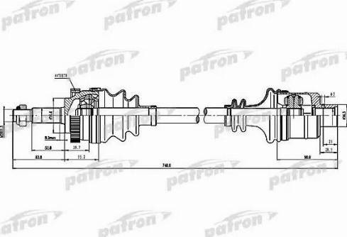 Patron PDS1595 - Sürücü mili furqanavto.az