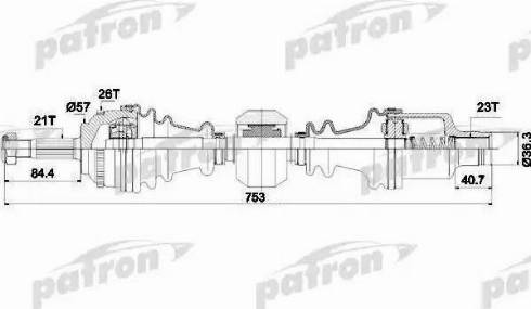 Patron PDS1398 - Sürücü mili furqanavto.az