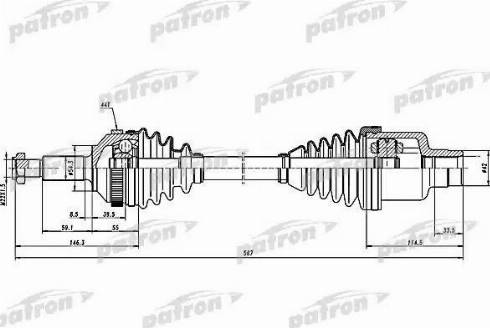 Patron PDS1258 - Sürücü mili furqanavto.az