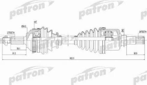 Patron PDS1257 - Sürücü mili furqanavto.az