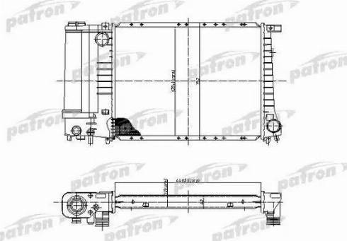 Patron PRS3400 - Radiator, mühərrikin soyudulması furqanavto.az