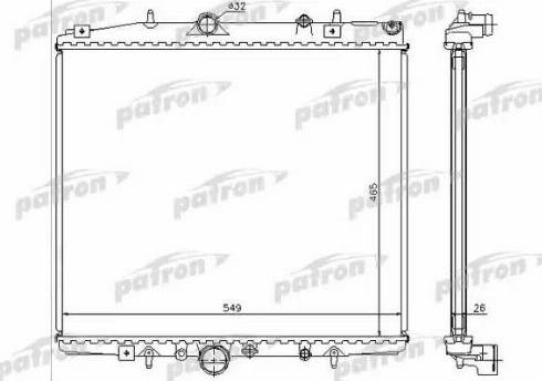 Patron PRS3595 - Radiator, mühərrikin soyudulması furqanavto.az