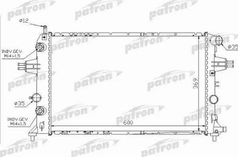 Patron PRS3584 - Radiator, mühərrikin soyudulması furqanavto.az