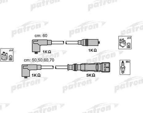 Patron PSCI1013 - Alovlanma kabeli dəsti furqanavto.az