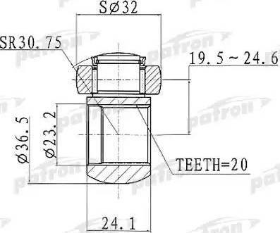 Patron PTD002 - Tripod Qovşağı, ötürücü mil furqanavto.az