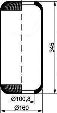 PE Automotive 084.049-70A - Körük, pnevmatik asqı furqanavto.az