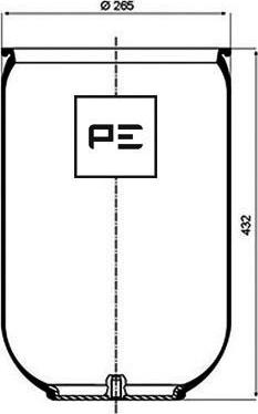 PE Automotive 084.041-70A - Körük, pnevmatik asqı furqanavto.az