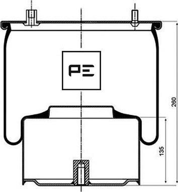 PE Automotive 084.064-72A - Körük, pnevmatik asqı furqanavto.az