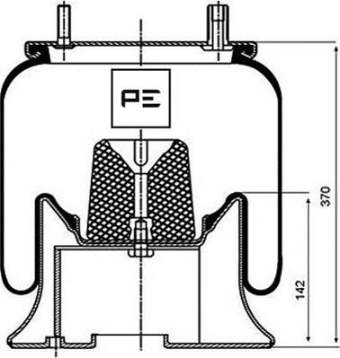 PE Automotive 084.181-71A - Körük, pnevmatik asqı furqanavto.az